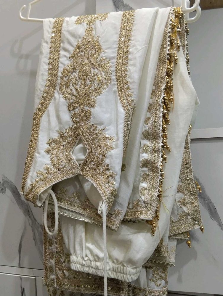 White Pakistani Stitched Suit