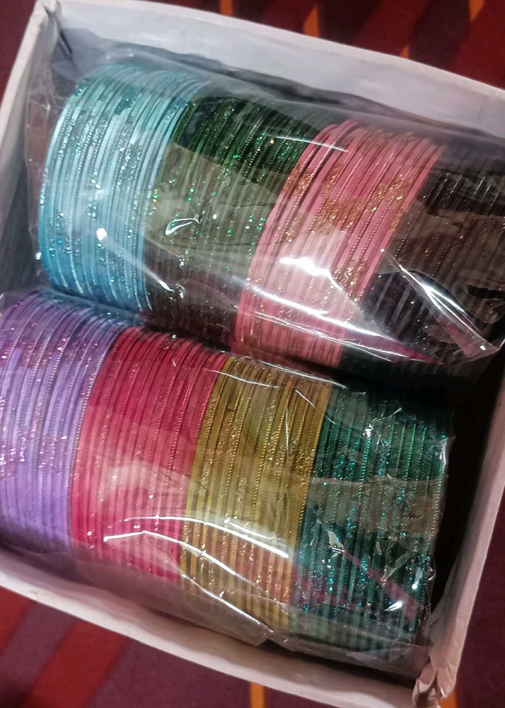 Multicolour Metal Bangles