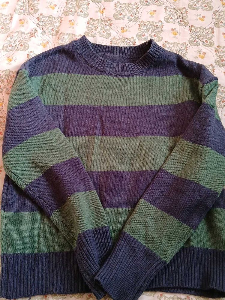 Striped Knit Sweater