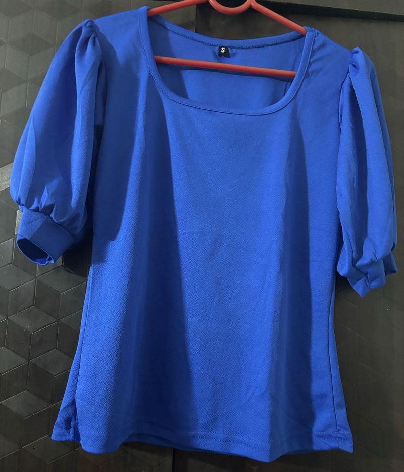 Navy Blue Cute Top