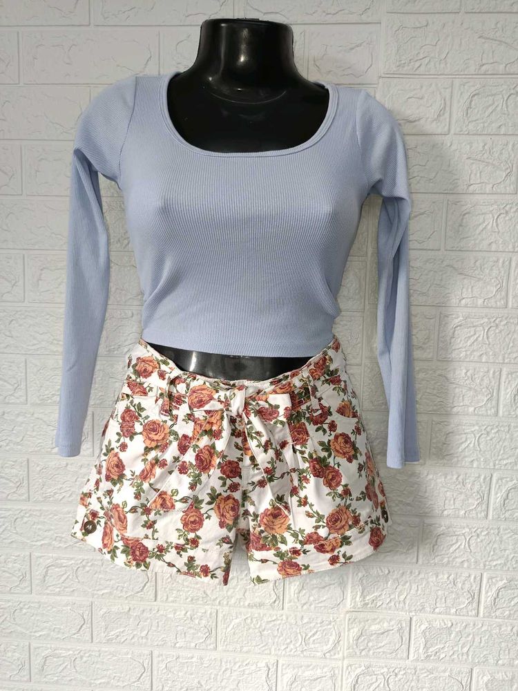 Imported Floral Shorts