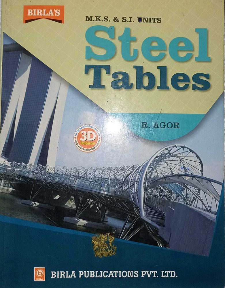 Steel Tables by R. Agor