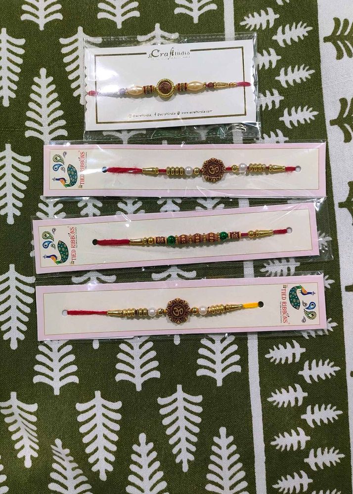New Seal Pack 4 Pieces Rakhis For Raksha Bandhan