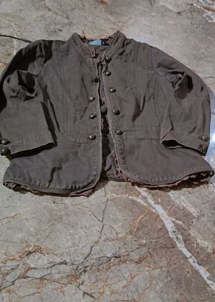 Vintage Button-Front Jacket