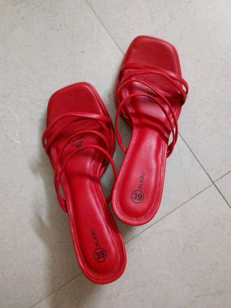 Red Zudio Heels