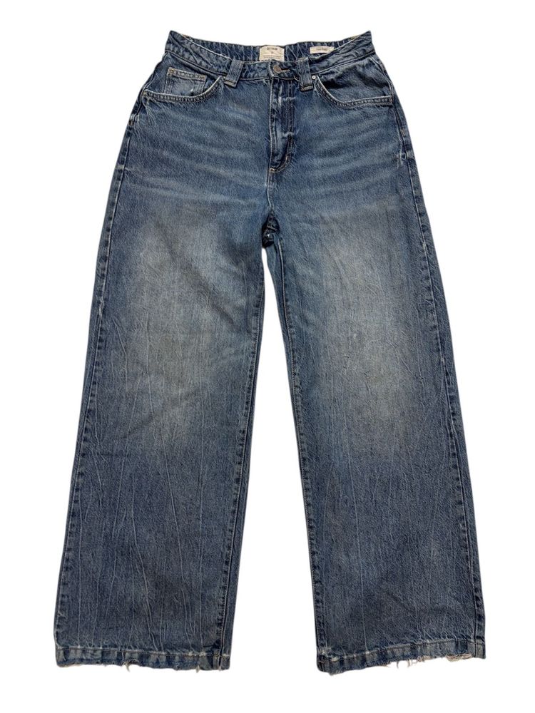 Wide Leg Denim Jeans