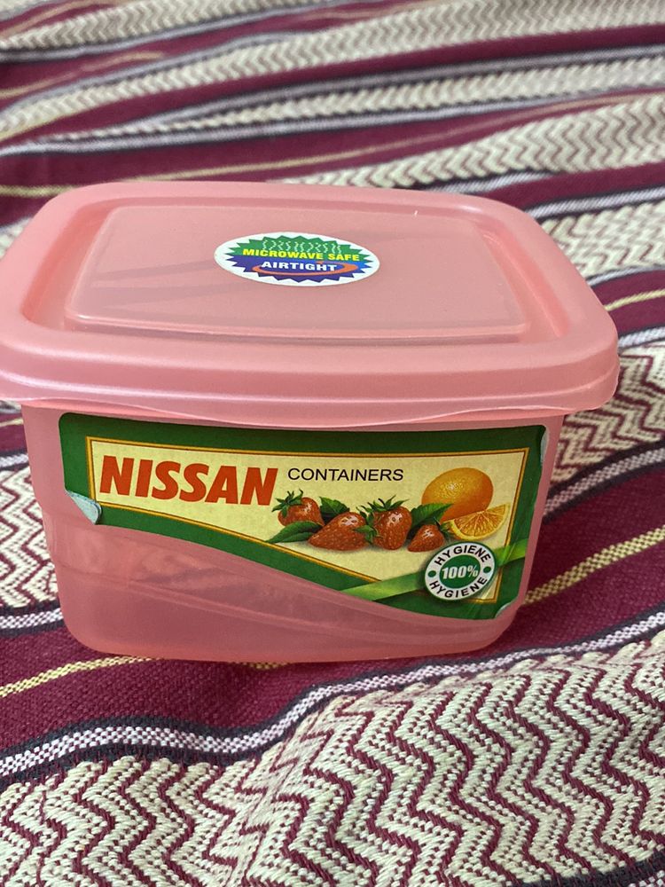 Medium pink Plastic Container