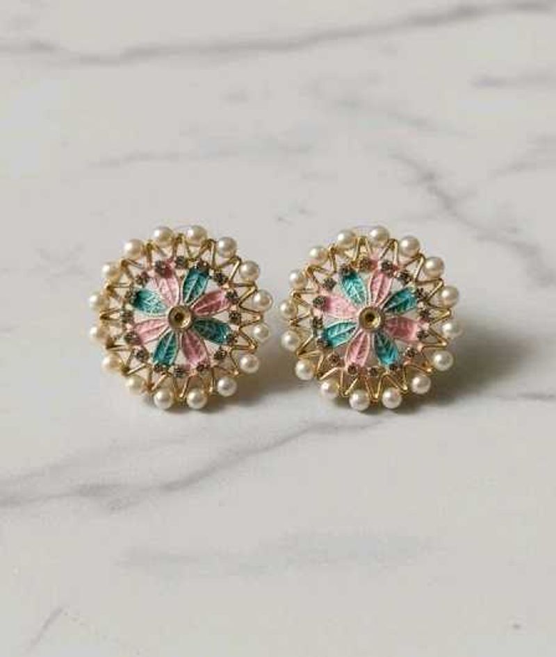 Floral Pearl Earrings