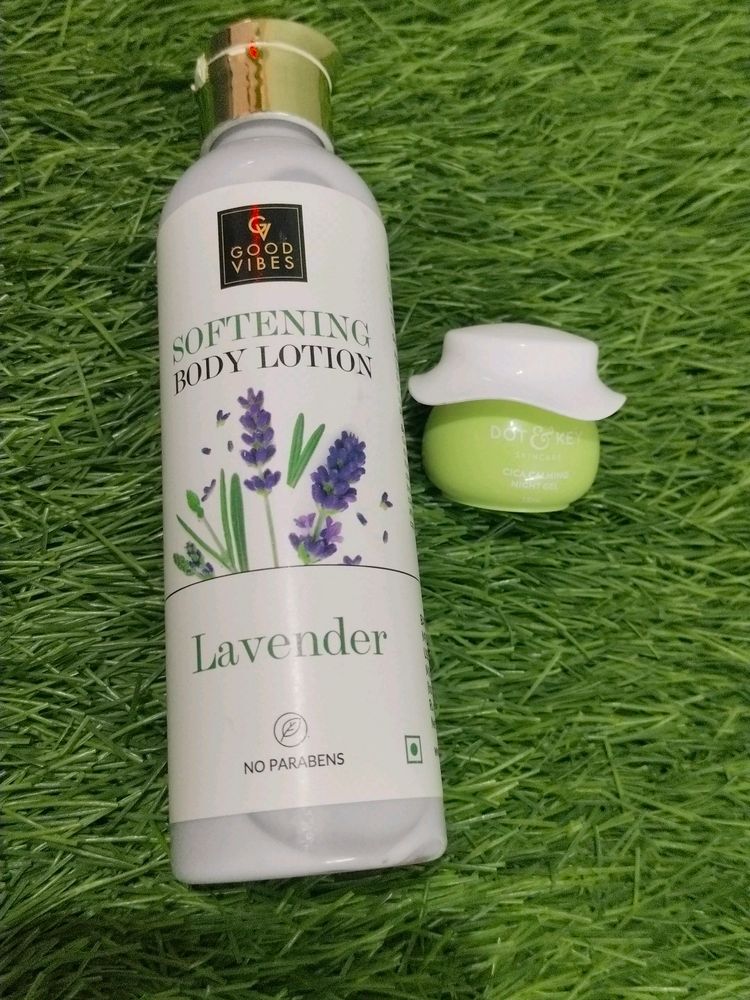 Good Vibes Body Lotion And Dot &amp; Key Night Gel