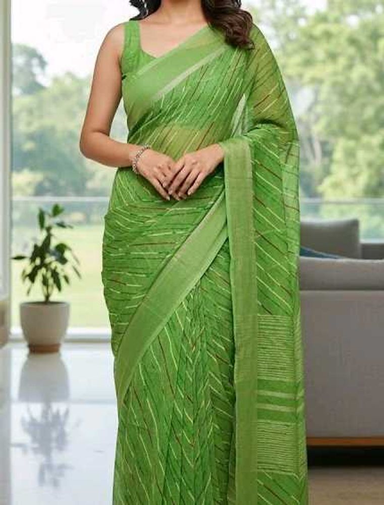 Elegant Green Saree