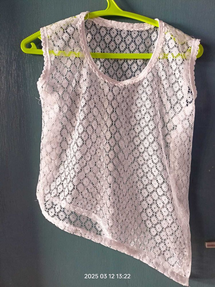 Lace Asymmetrical Tank