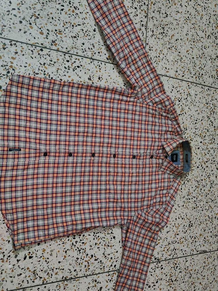 Men&#39;s Plaid Long Sleeve Shirt