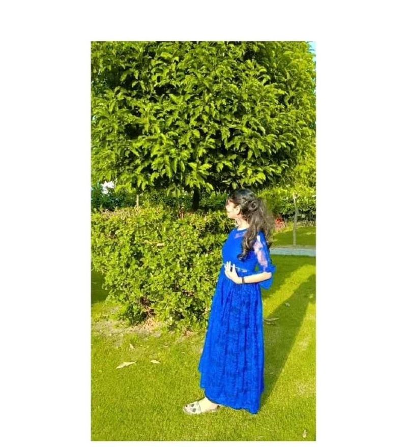 Elegant Blue Maxi Dress