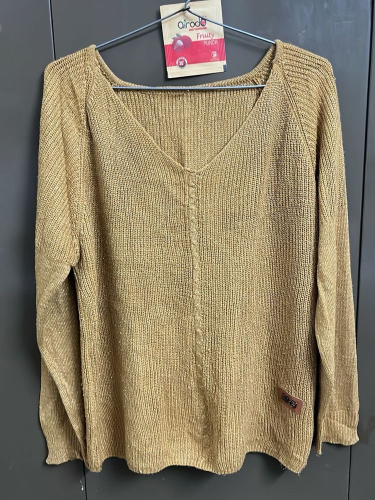 Golden Knit Sweater