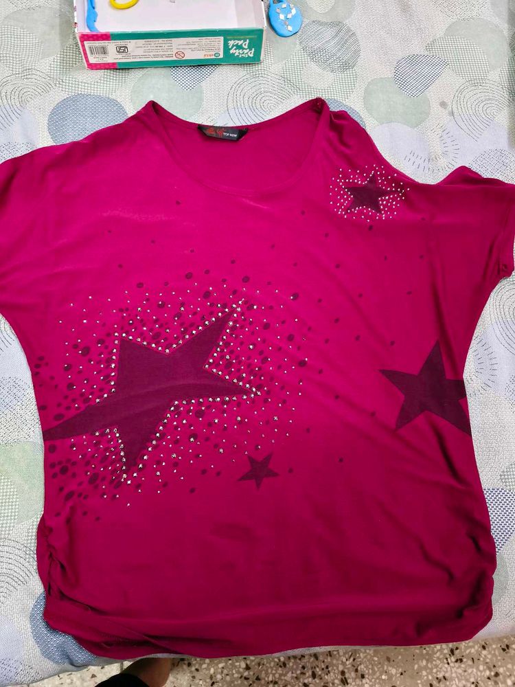 Beautiful sleeve cut top for women in xl size