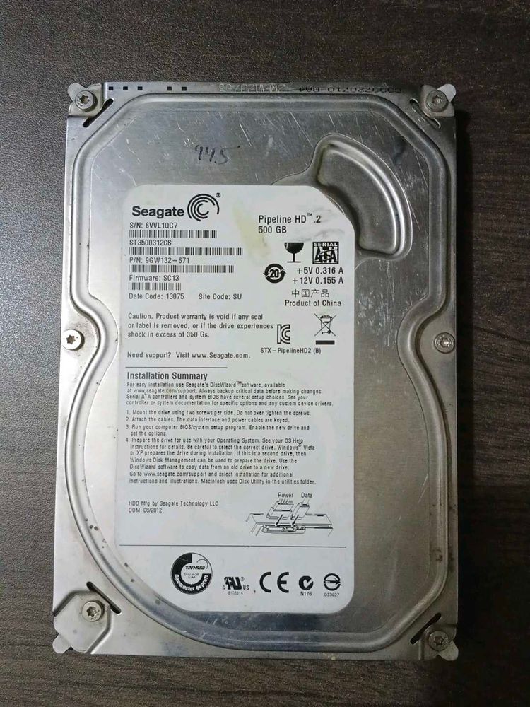 Seagate Pipeline HD 500GB HDD