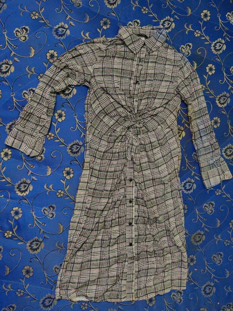 Plaid Shirt Dress