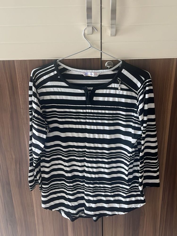 Stripped Full Sleeve T-Shirt