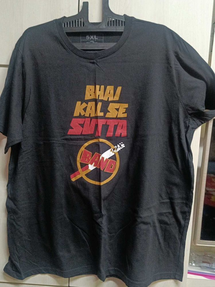 Black Printed T-shirt Rarely Used