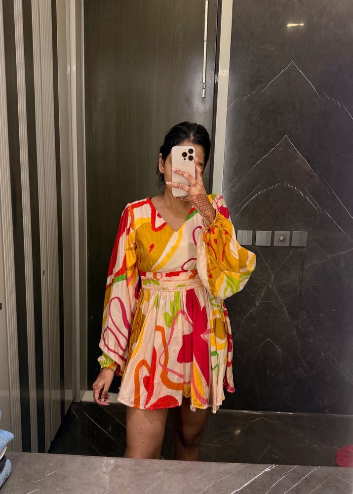 Colorful Printed Dress