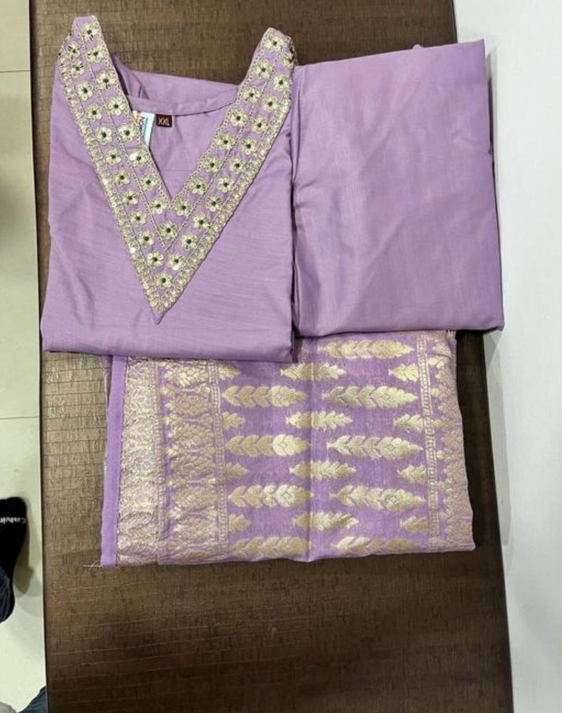 Elegant Lavender Kurta Set