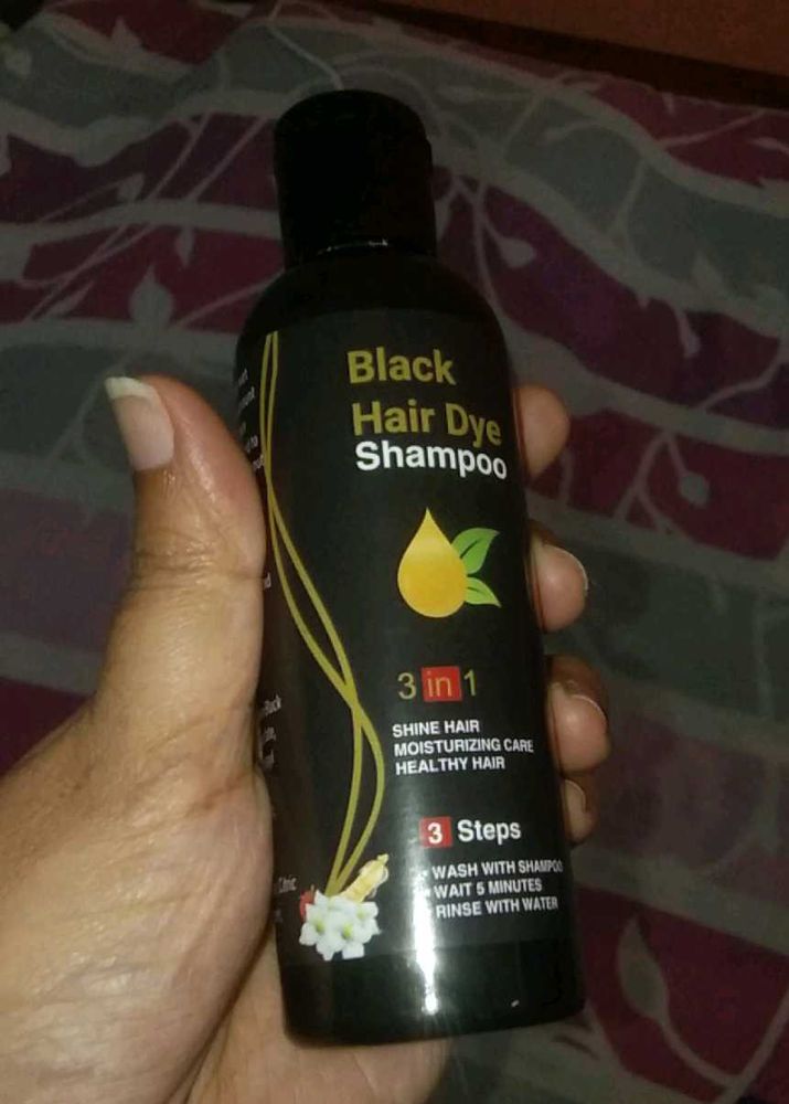 Hair Dye Shampoo Black Colour Hai