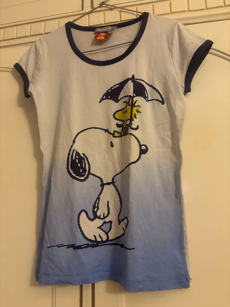 MANGO Cute Snoopy Graphic Tee