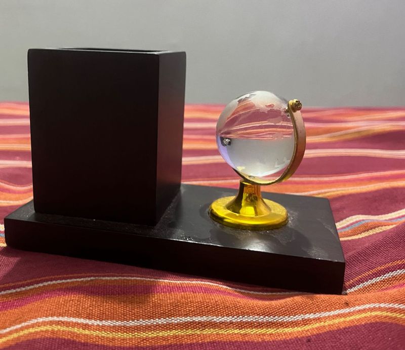 Desk Organizer with a Globe