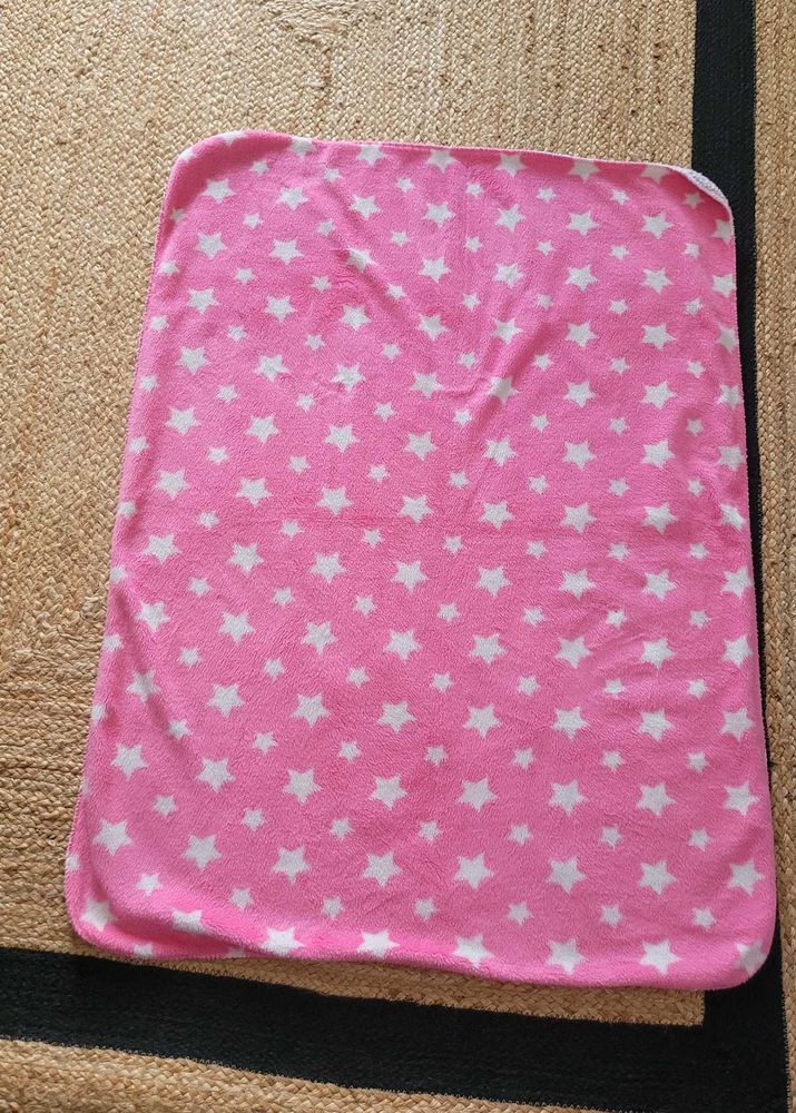 Pink Starry Baby Blanket 100×75 cm