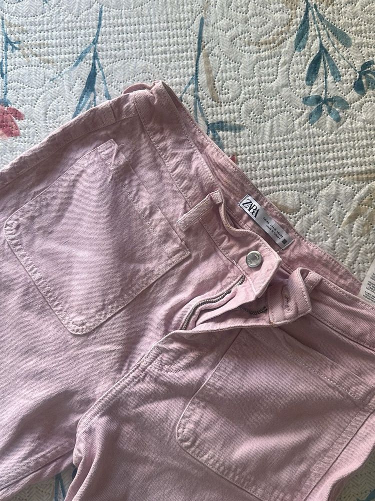 Zara Pink Cargo Pants