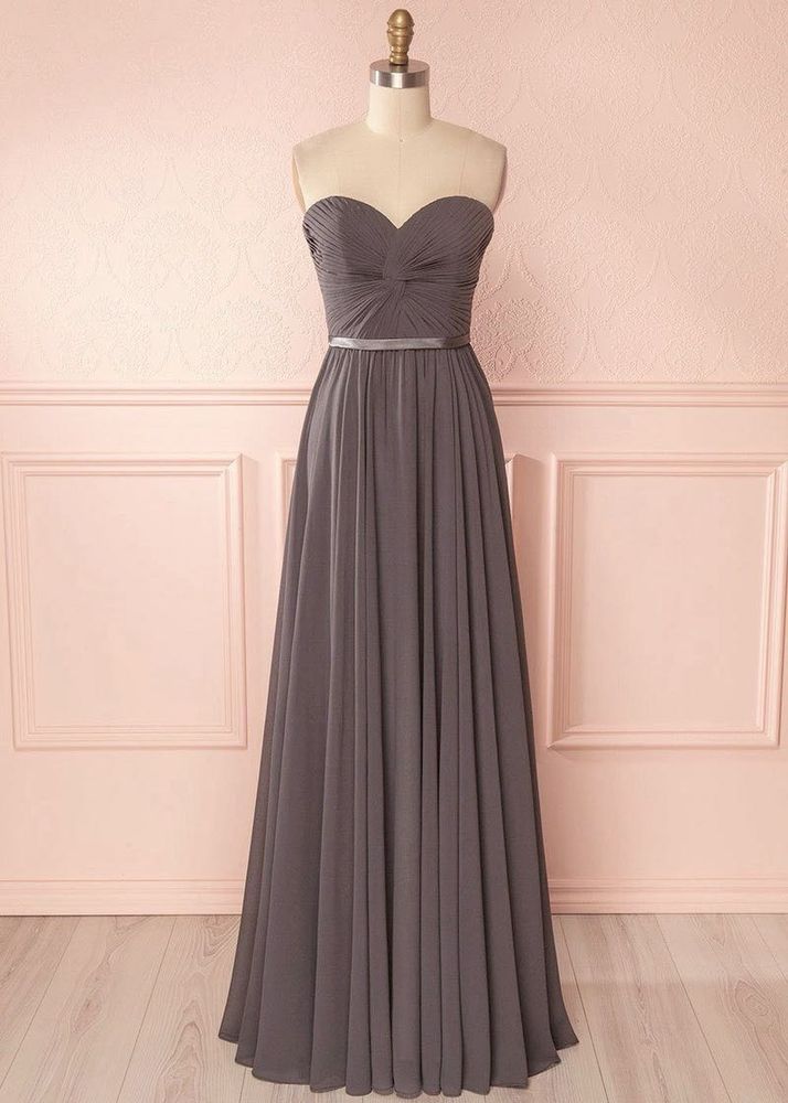 Myrcella Charcoal | Corset Back Gown
