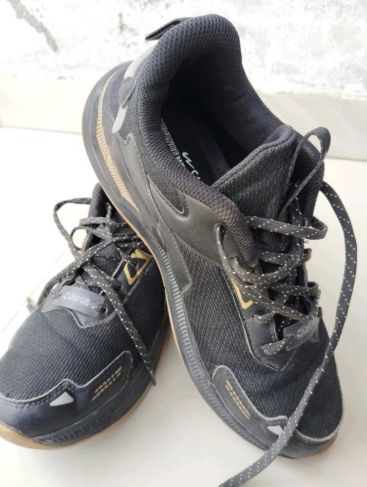 Campus Black Sport Shoes
