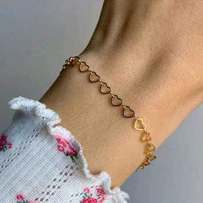 Heart Chain Bracelet🤍🎀