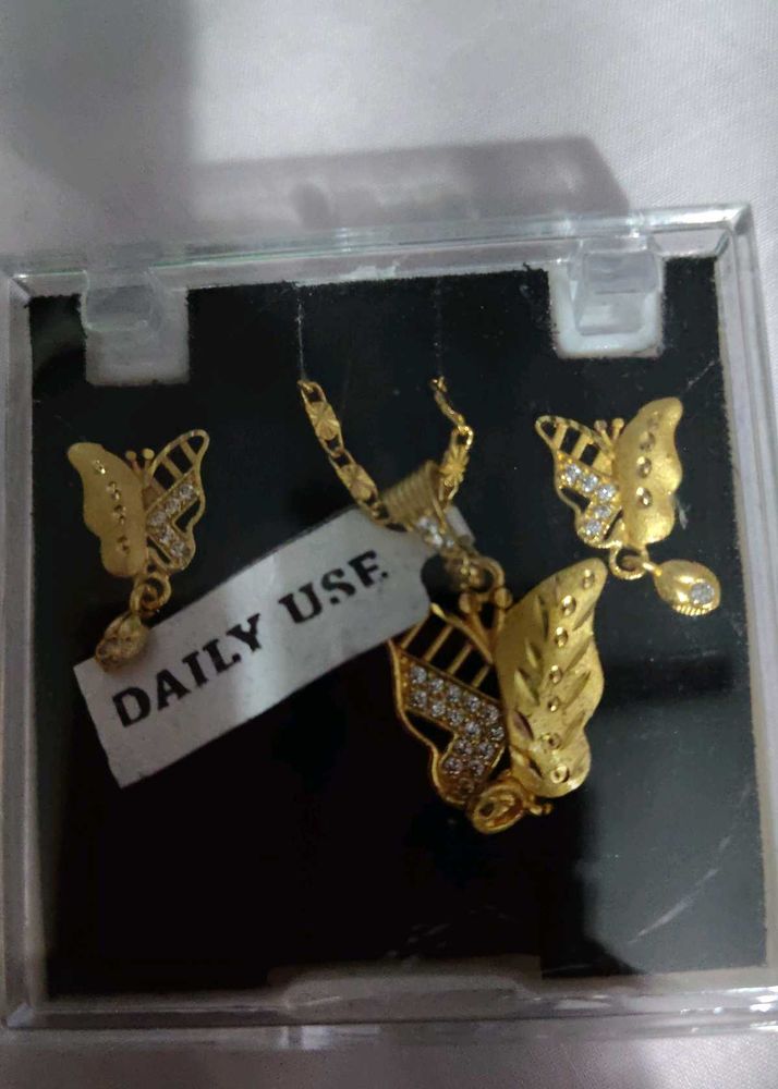 premium gold plated neck set