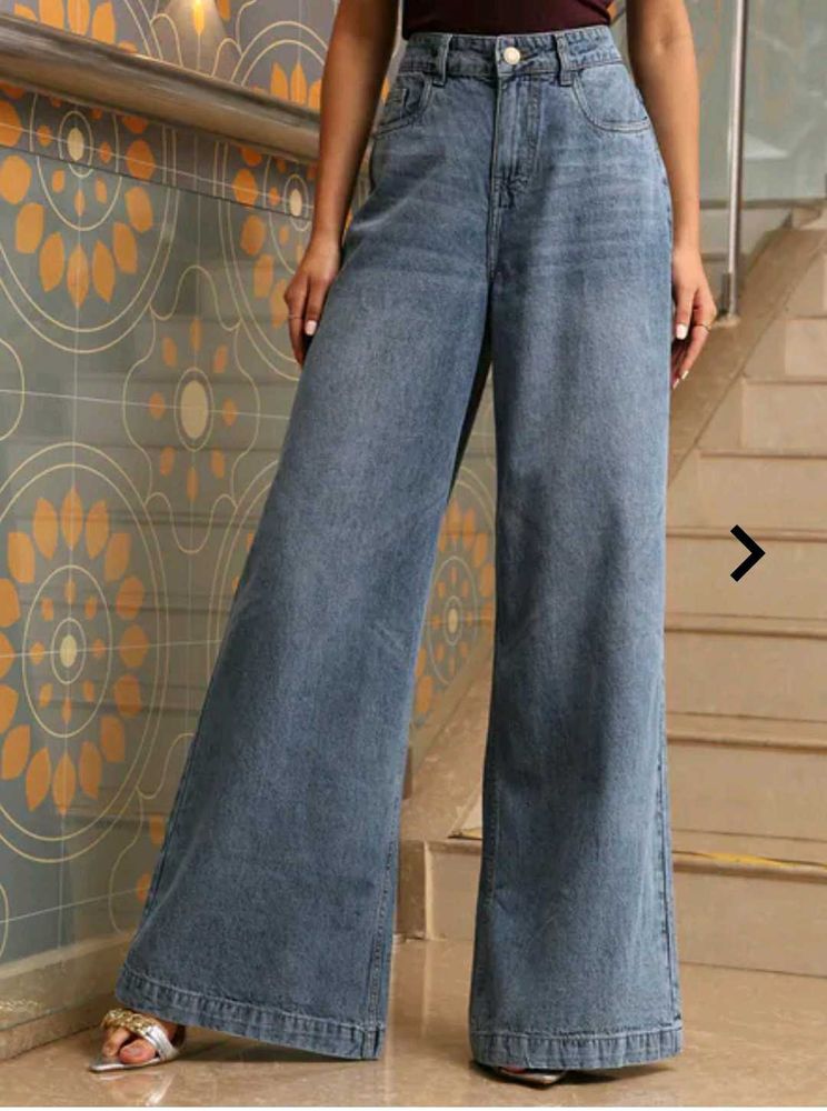 Shein Wide Leg Denim Jeans