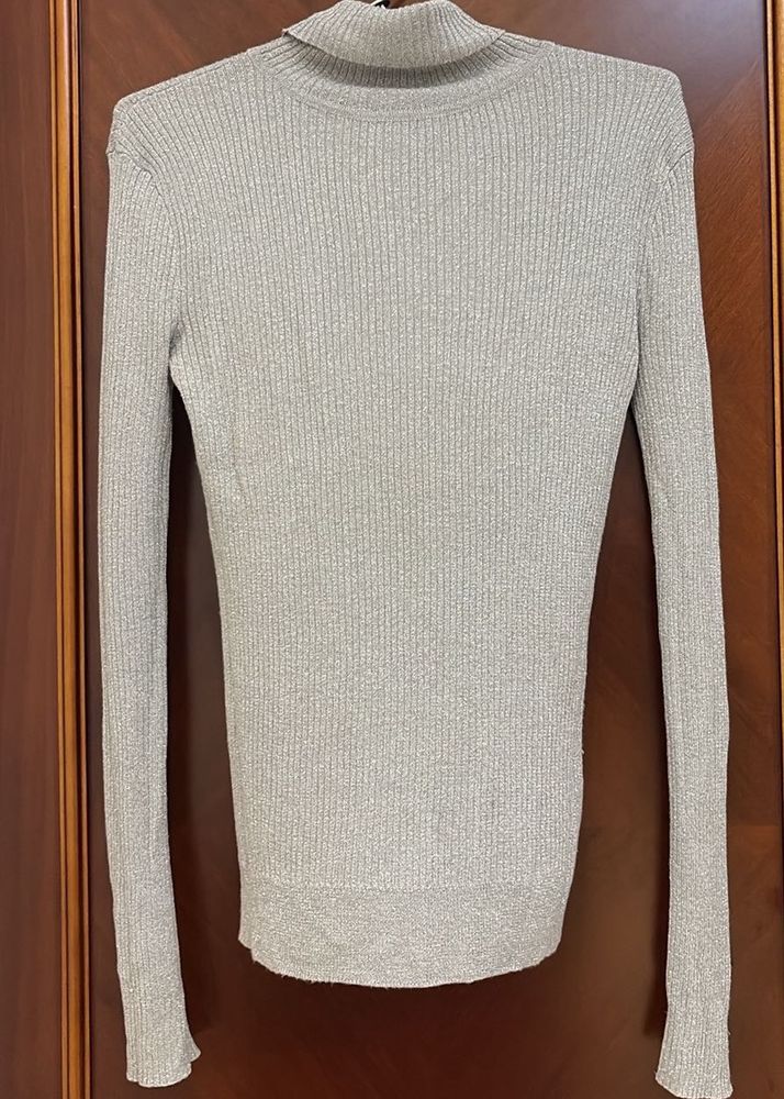 Cute Shimmery Turtle Neck Highly Stretch Skeevey