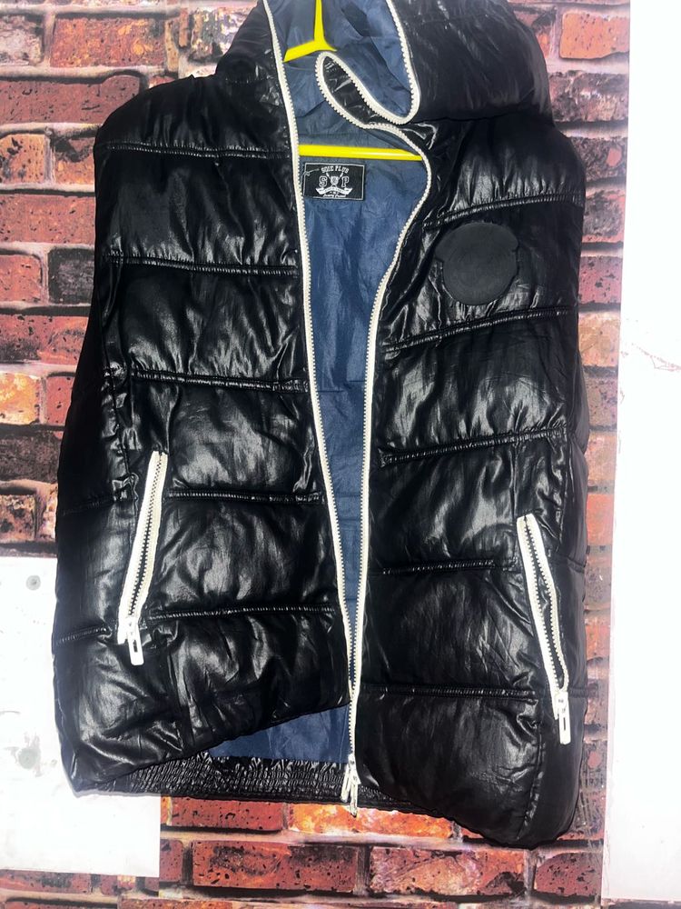 Stylish Black Puffer Vest