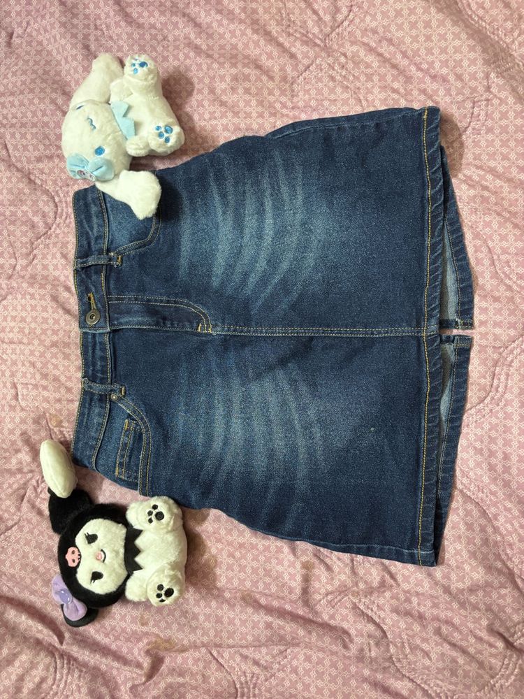 Denim Mini Skirt