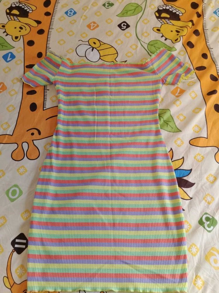 Striped Bodycon Mini Dress