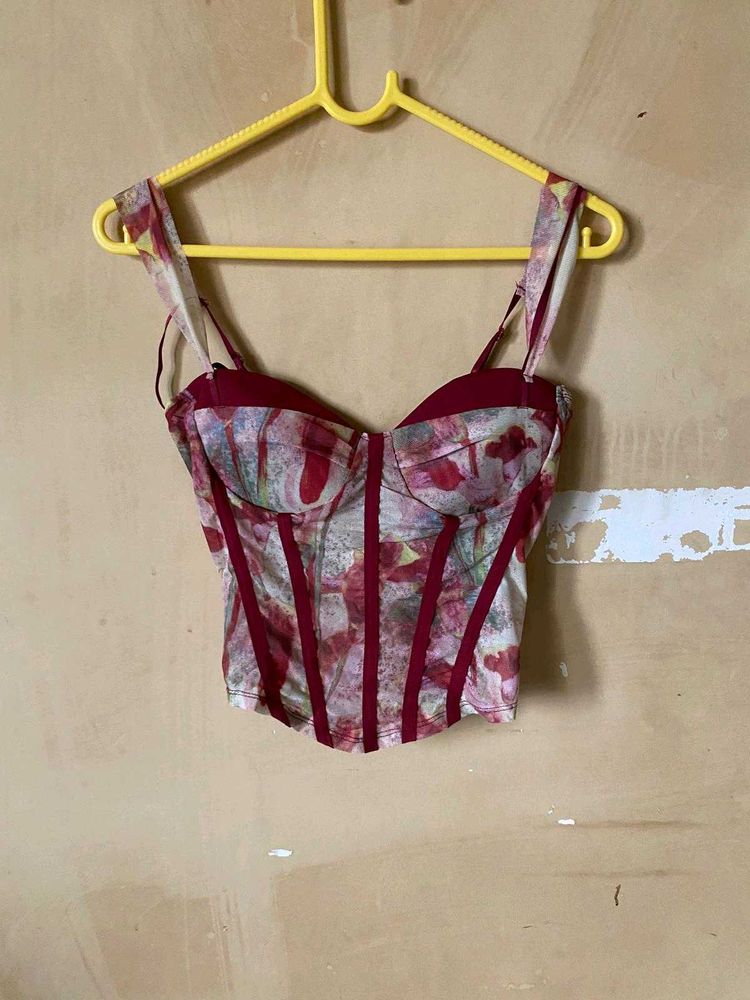Floral Corset Top