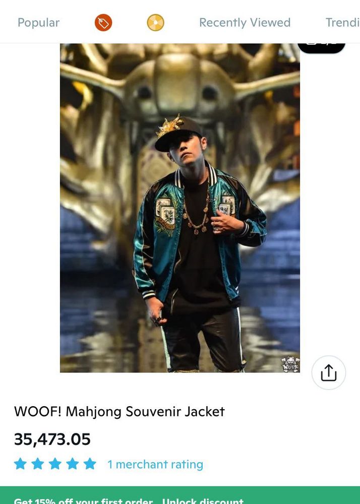 MahjongEmbroidered Sukajan Souvenir Jacket