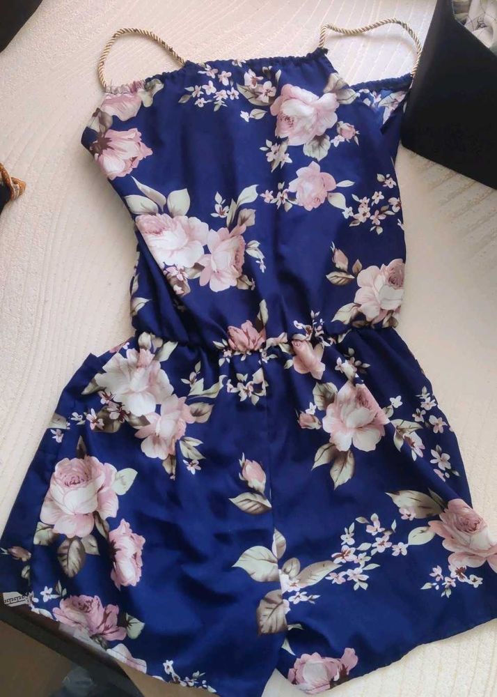 Floral Print Romper