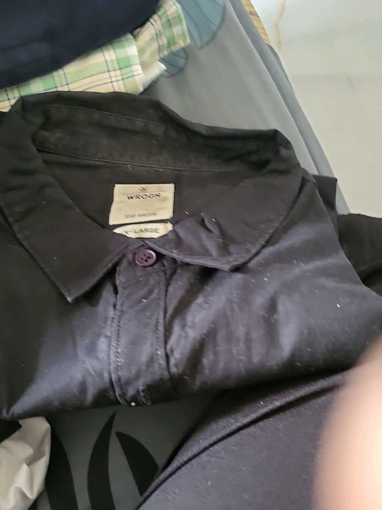 Men's WROGN Black Casual Shirt