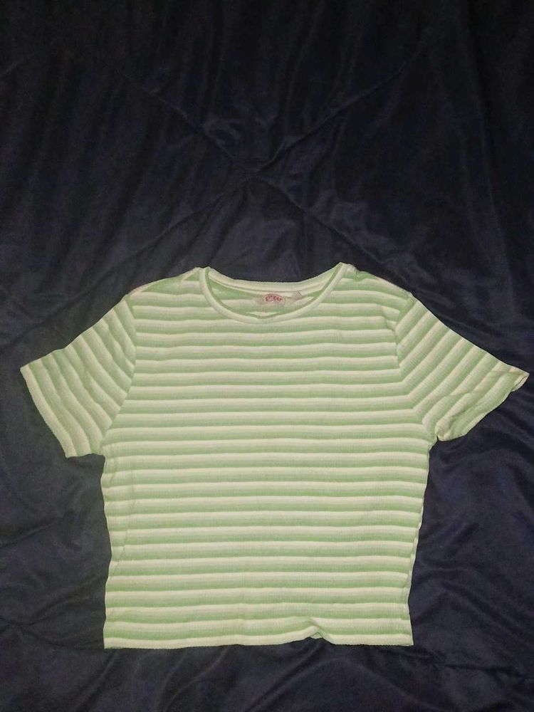 Striped Green Tee