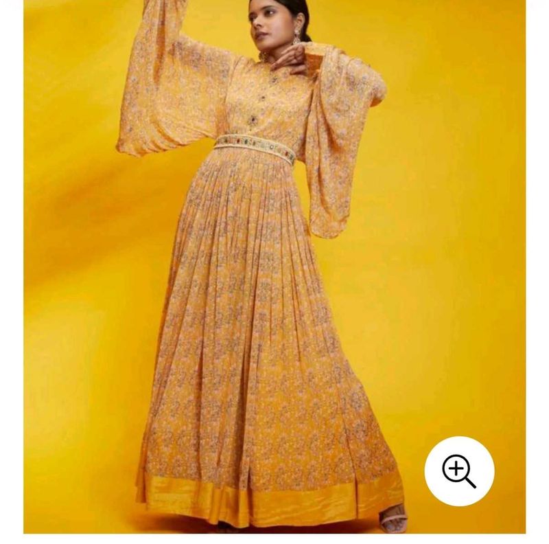 Stylish 2 Pcs Party Wear Gown