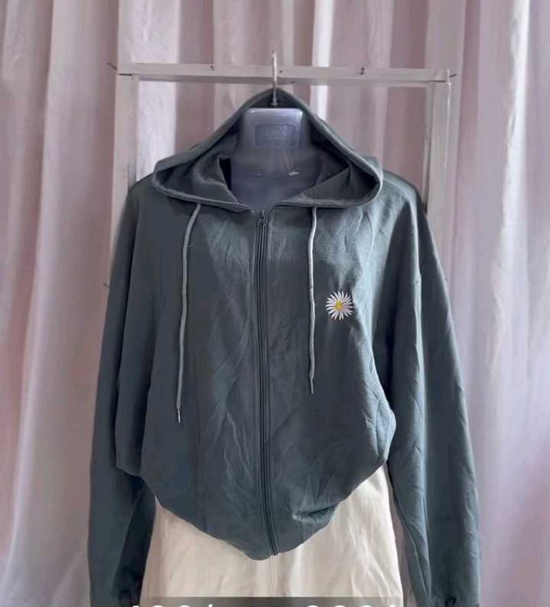 Cute Green Daisy Hoodie