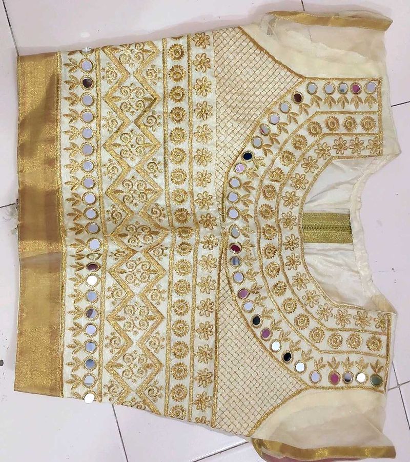 Embroidered Mirror Work Blouse