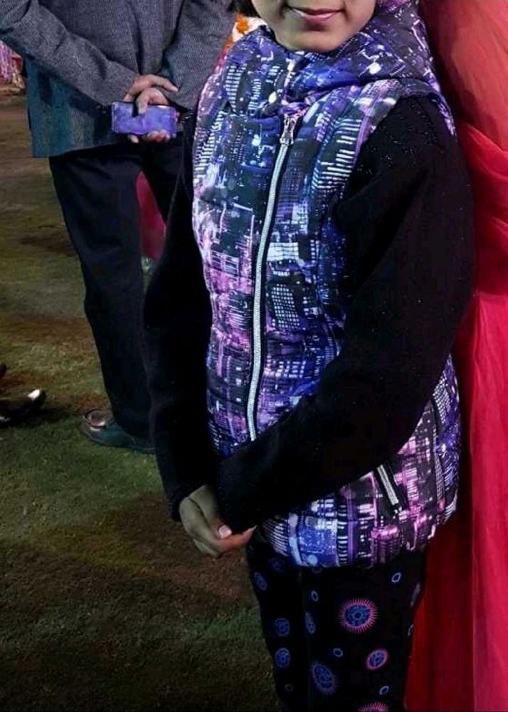 Girls Printed jacket girl,