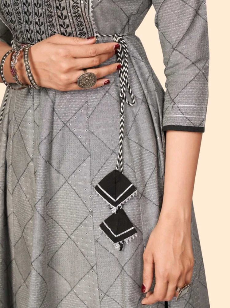 Elegant Grey Kurta