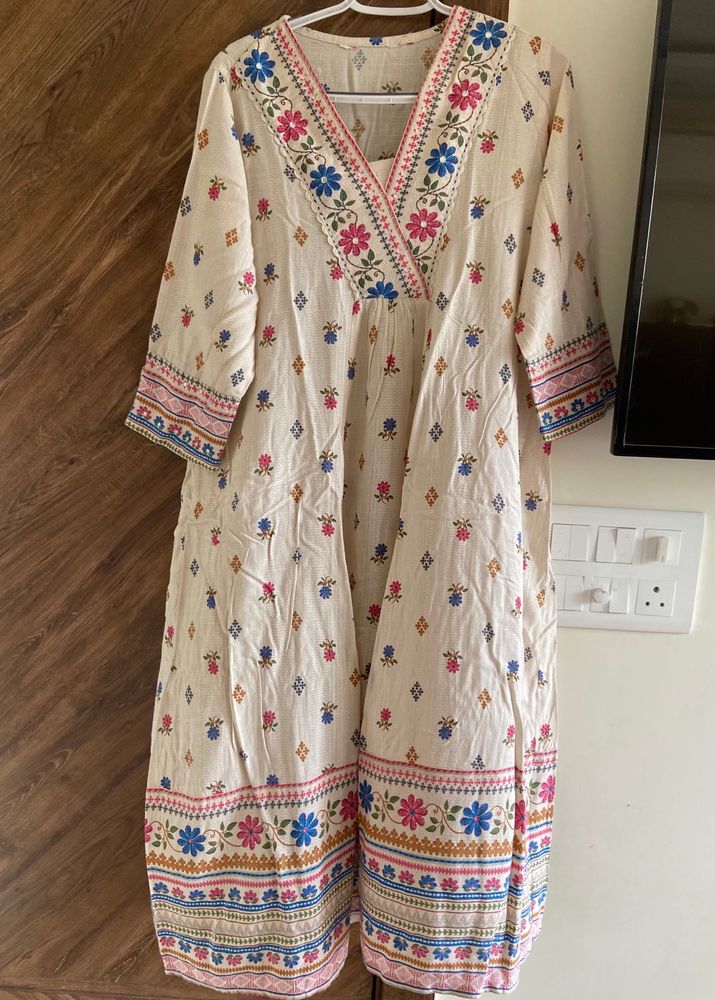 Floral Print Kurta